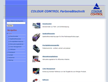 Tablet Screenshot of colour-control.com